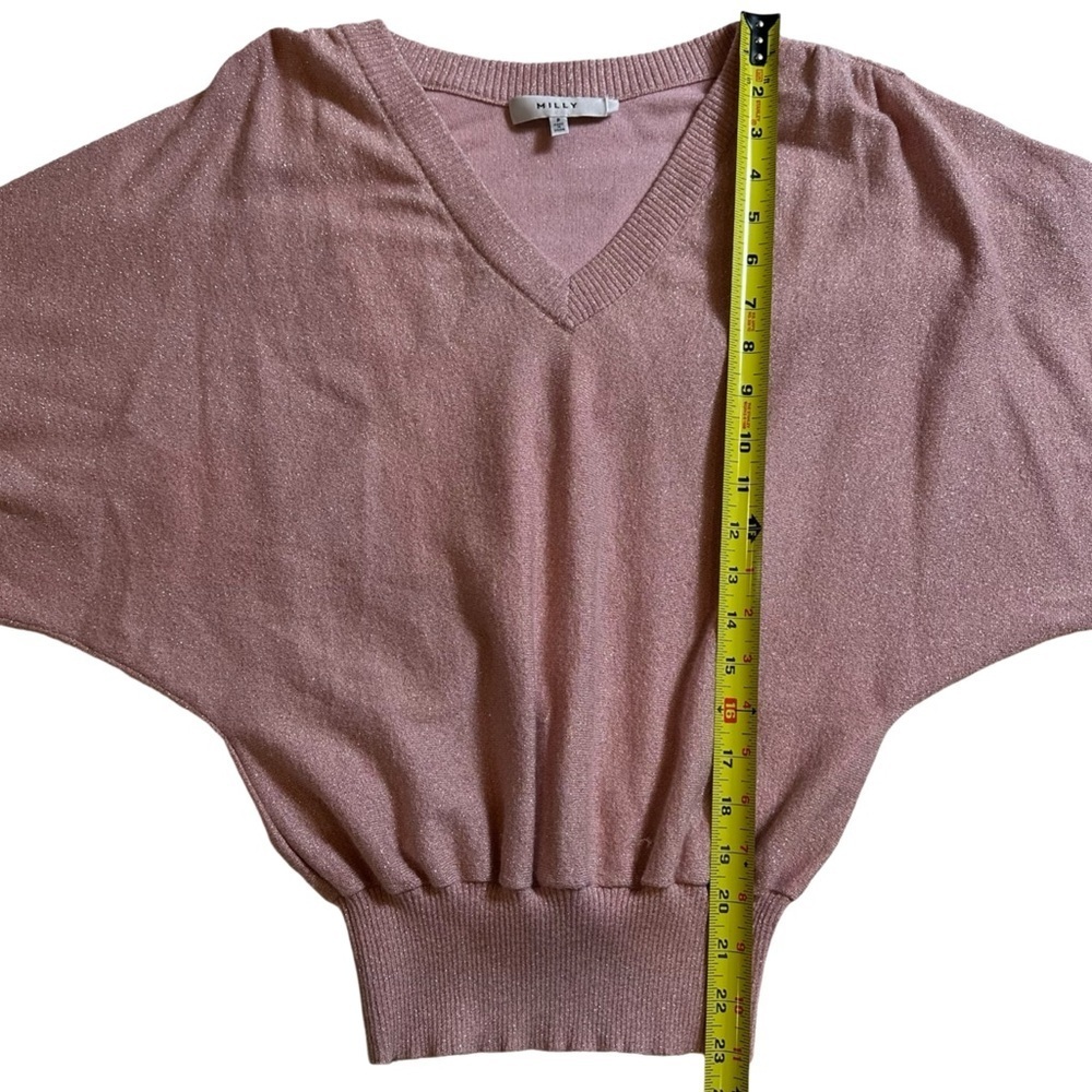 Milly Metallic V-Neck Dolman Top - Picture 5 of 9